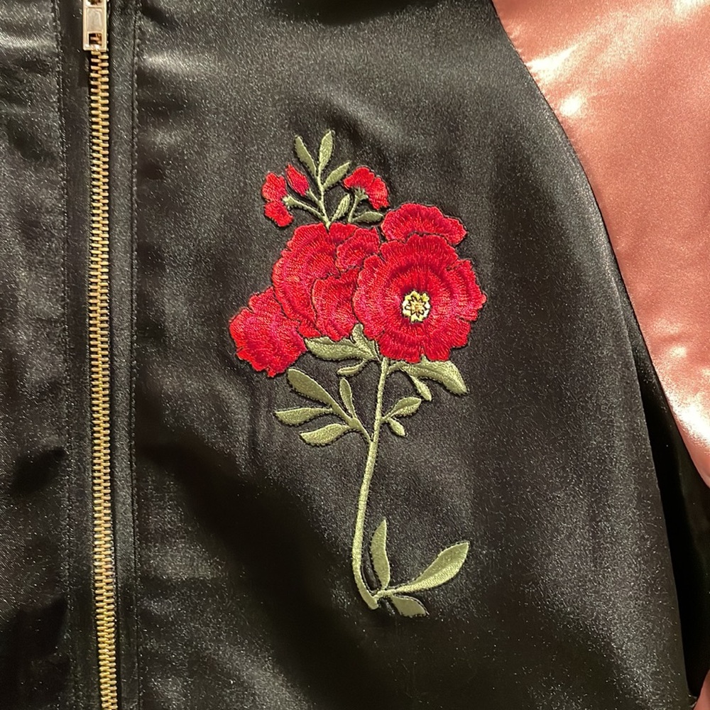 Satin Bomber Jacket - Picture 4 of 7
